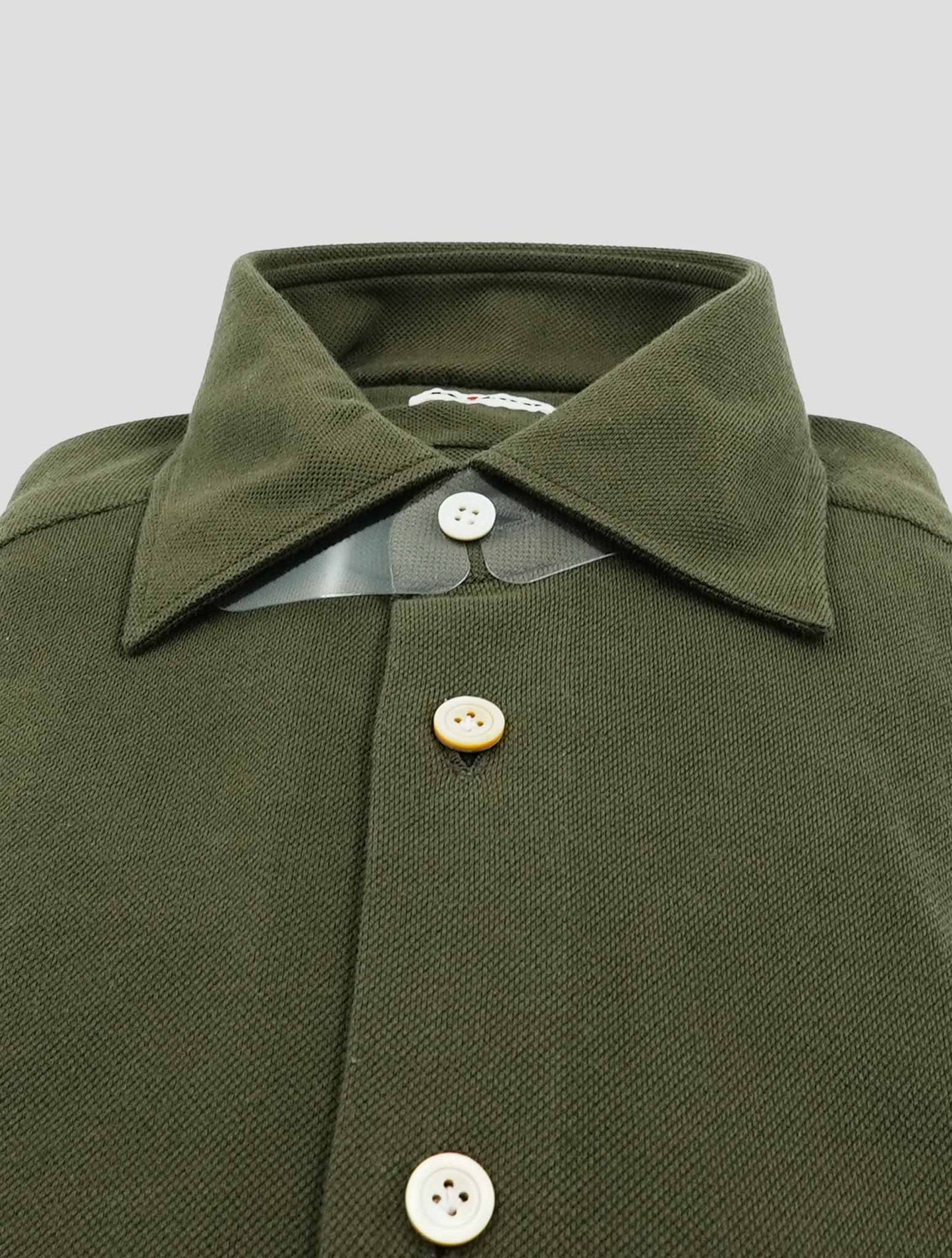 Kiton Green Cotton Shirt