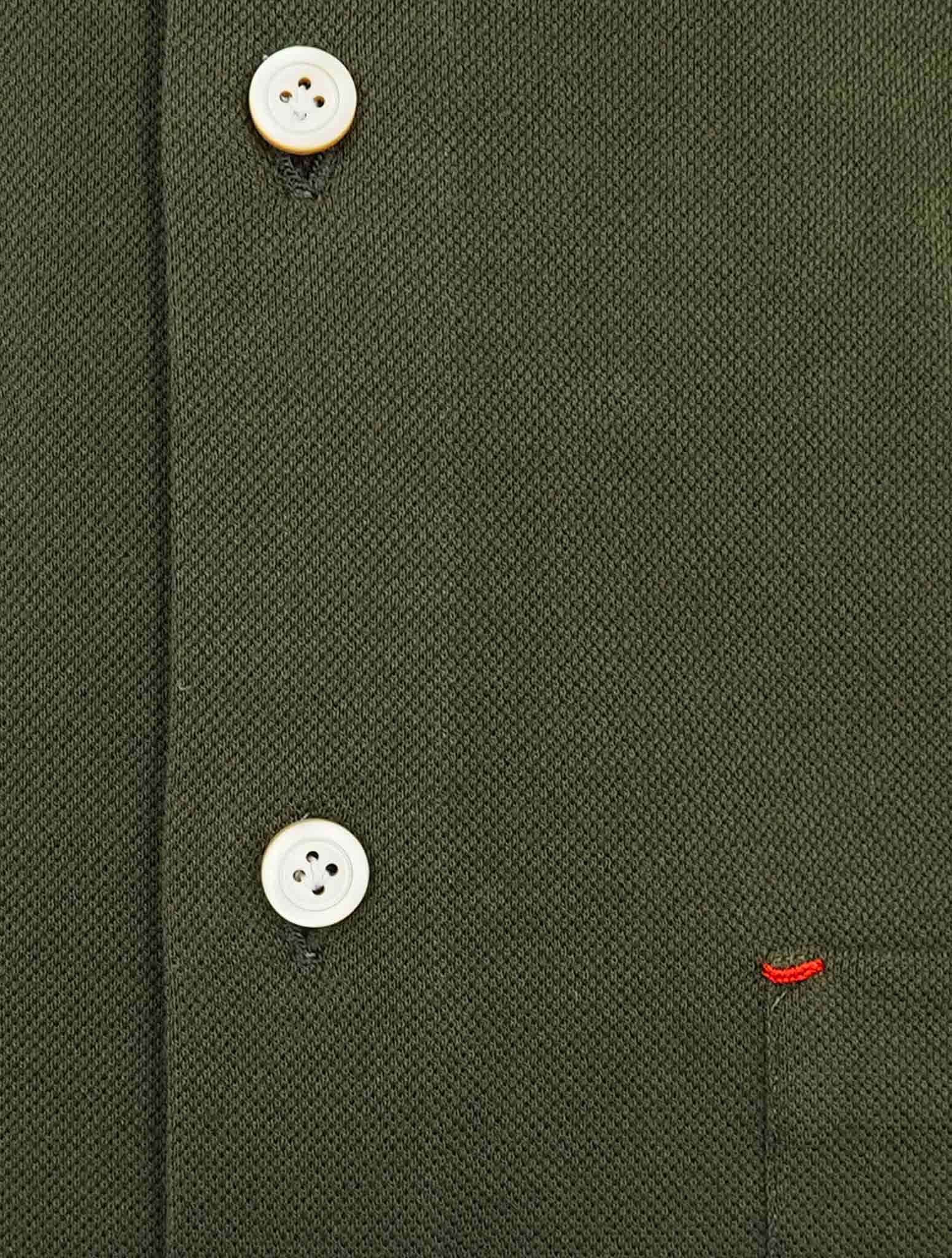 Kiton Green Cotton Shirt