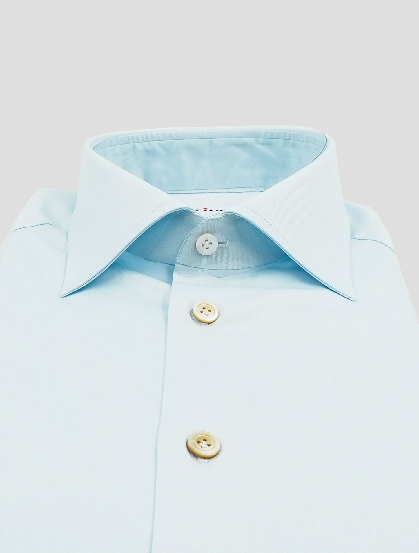 Kiton Light Blue Cotton Shirt