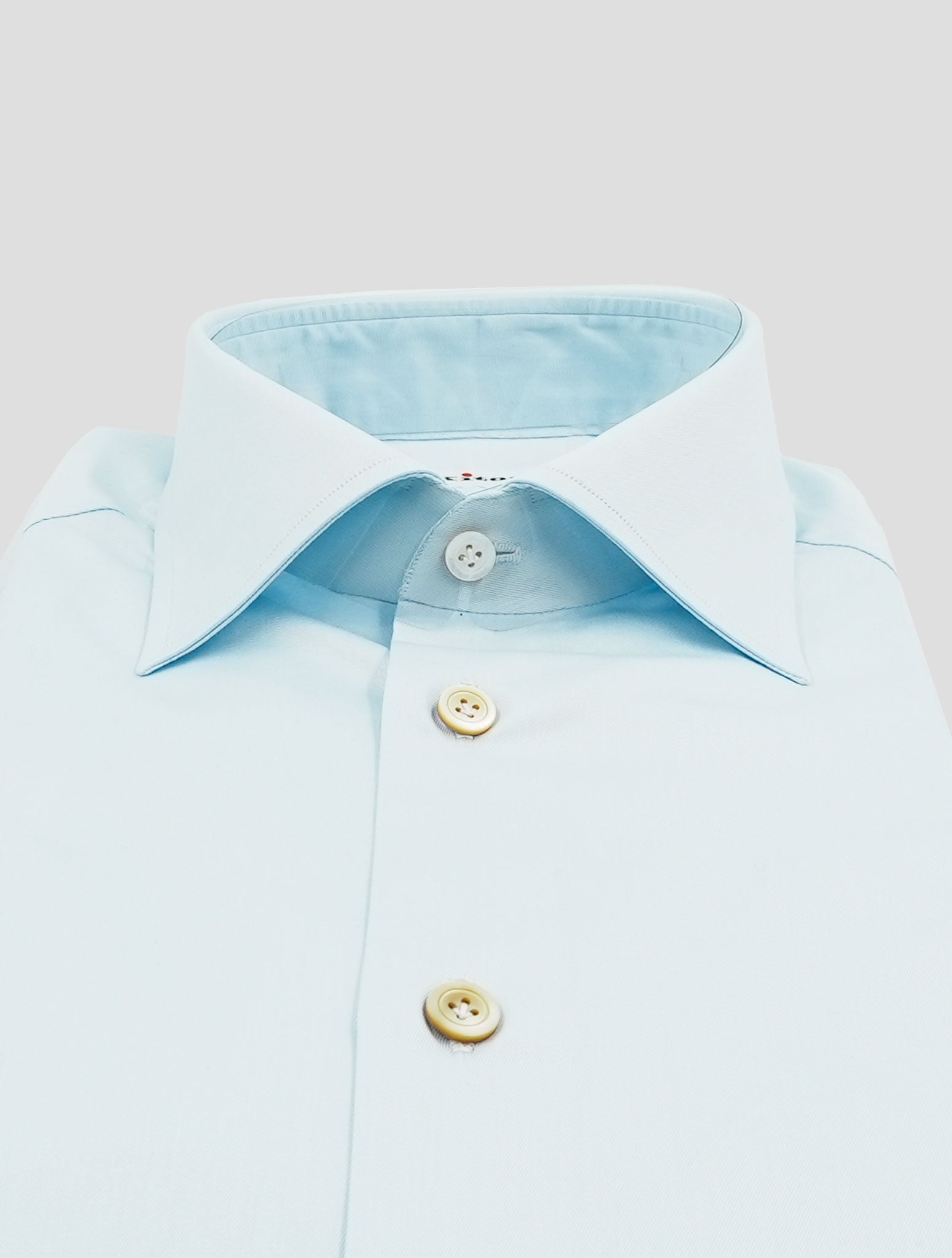 Kiton Light Blue Cotton Shirt