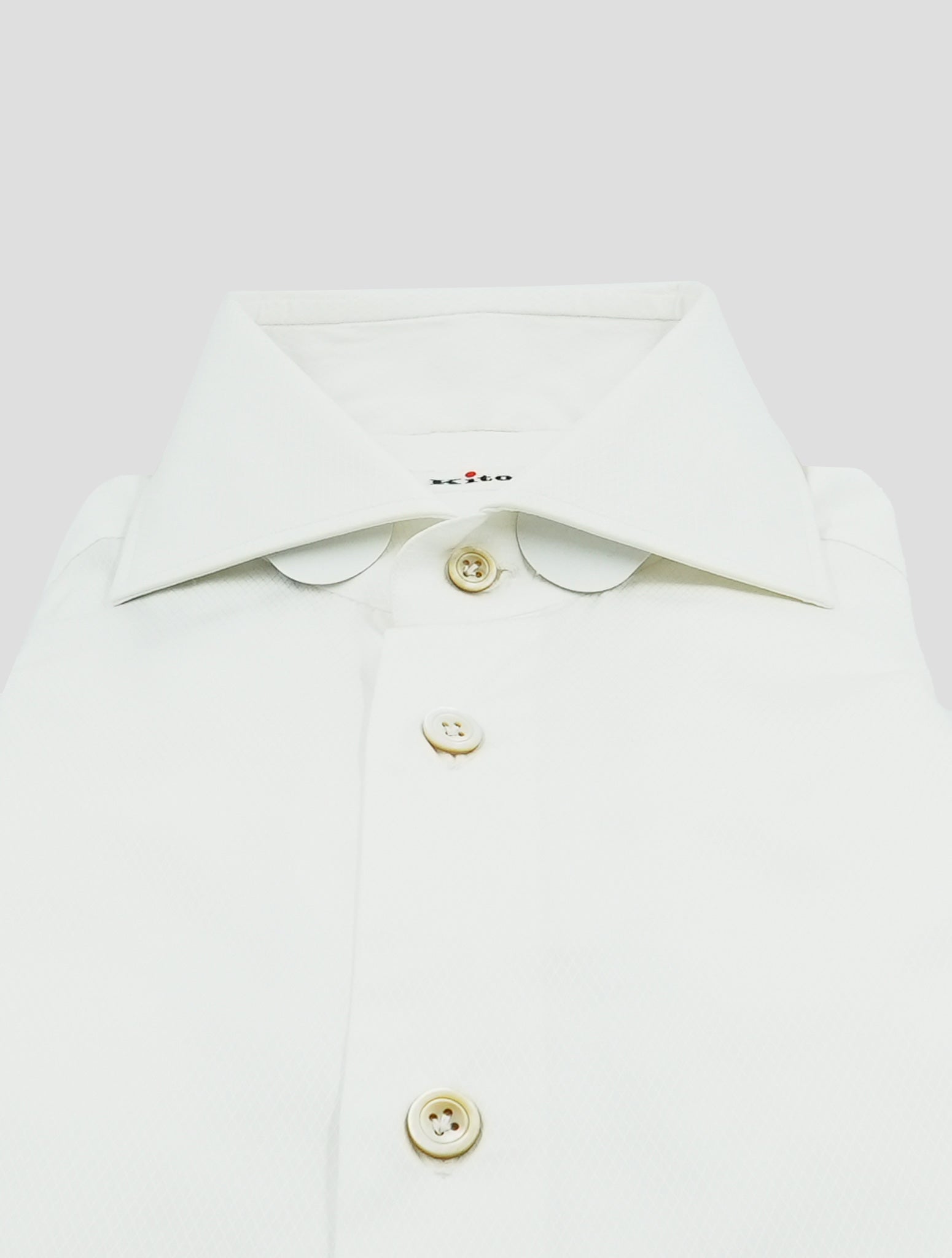 Kiton White Cotton Shirt