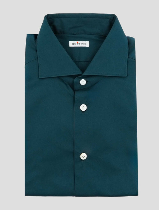 Kiton Blue Cotton Pa Ea Shirt
