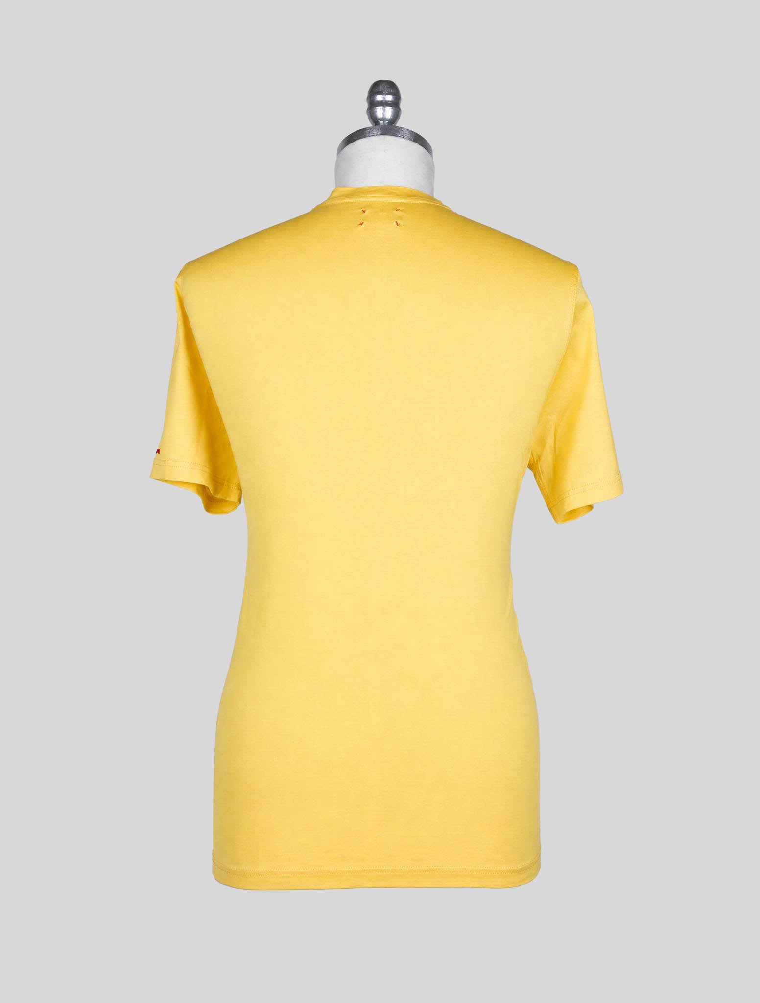 Kiton Yellow Cotton T-Shirt
