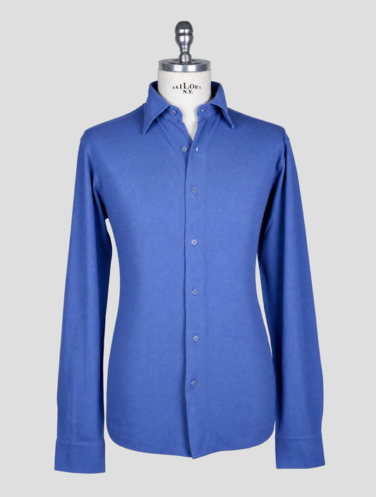 Kiton Light Blue Cotton Shirt