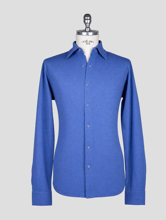 Kiton Light Blue Cotton Shirt