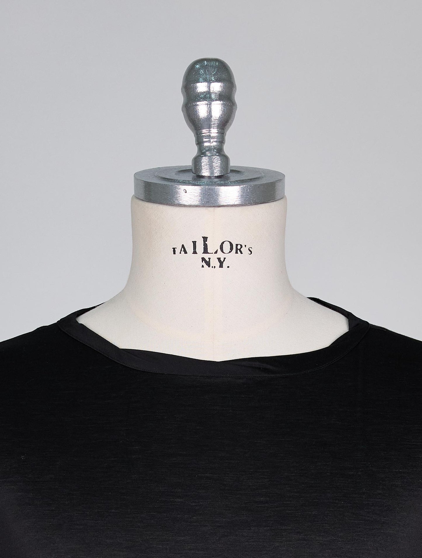 Kiton Black Cotton T-Shirt