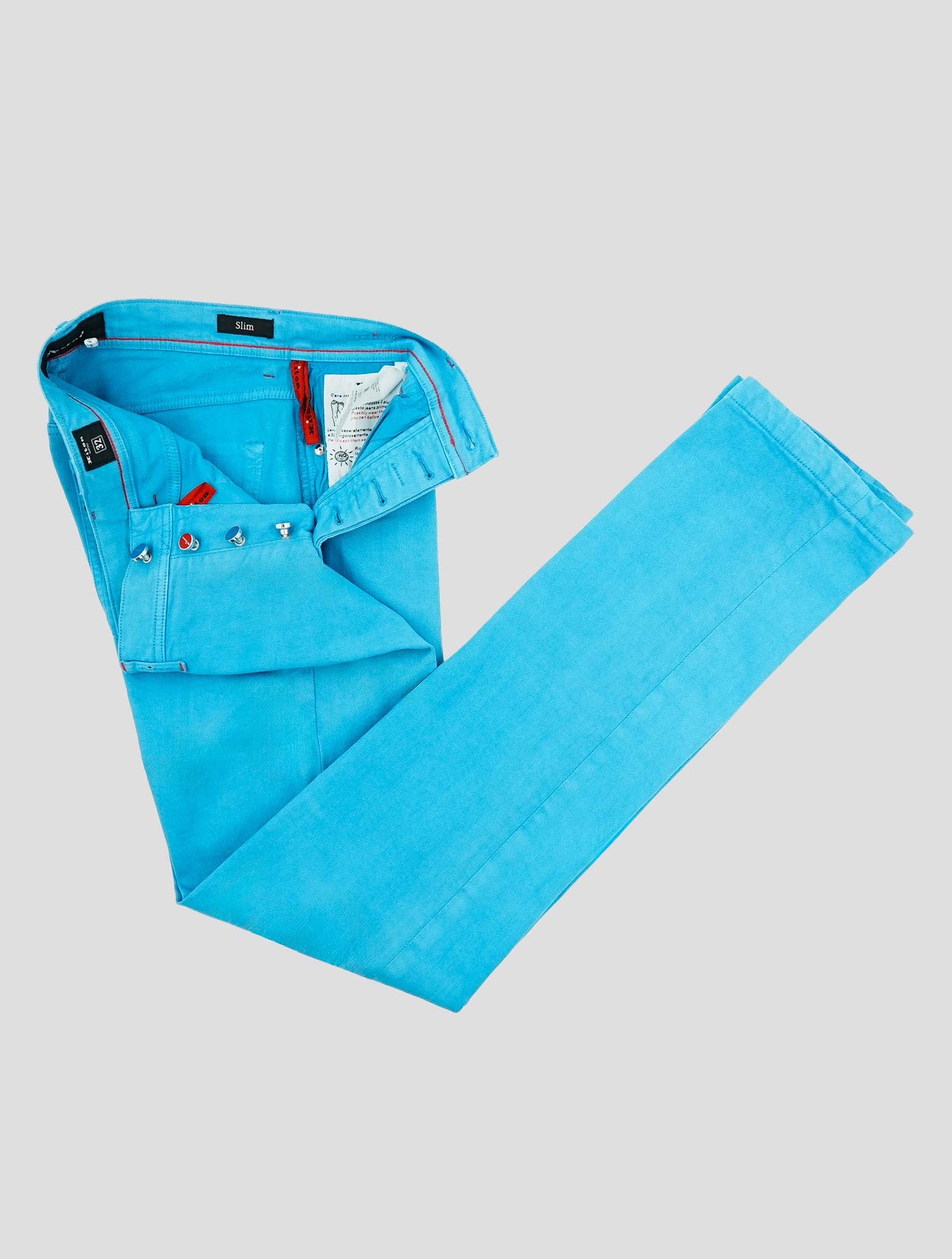 Kiton Blue Cotton Ea Jeans