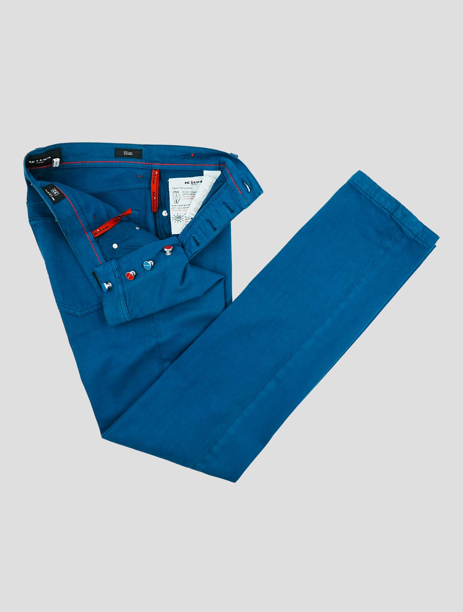 Kiton Blue Cotton Ea Jeans