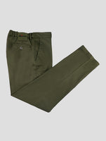Kiton Green Cotton Ea Pants