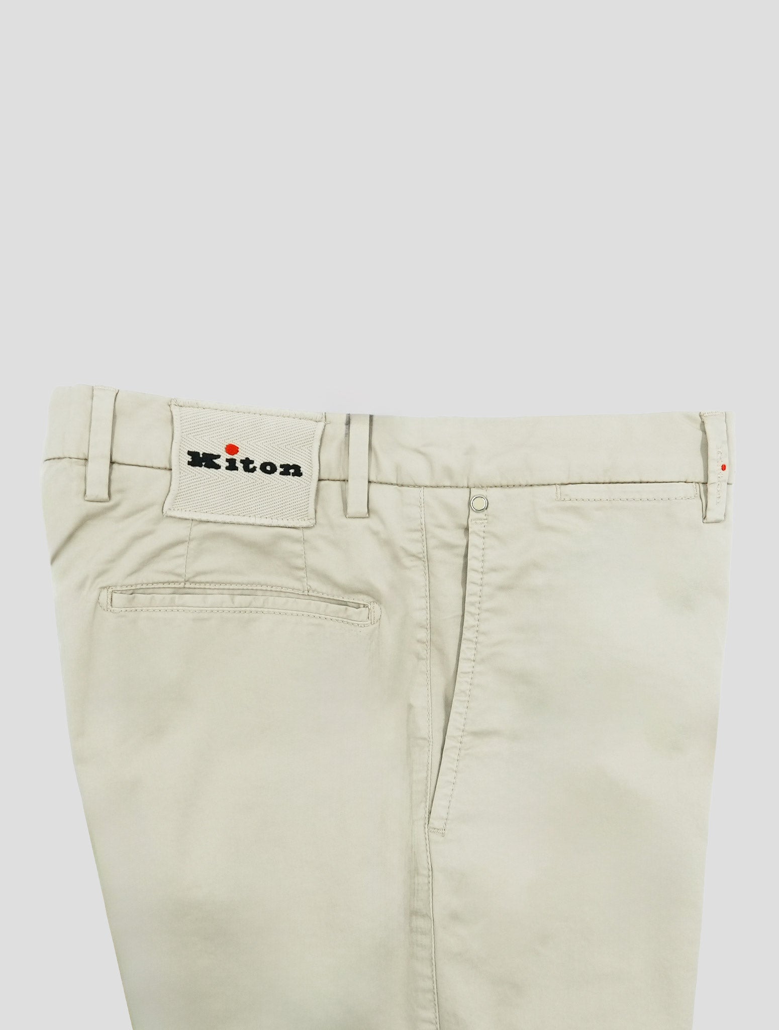 Kiton Beige Cotton Ea Pants