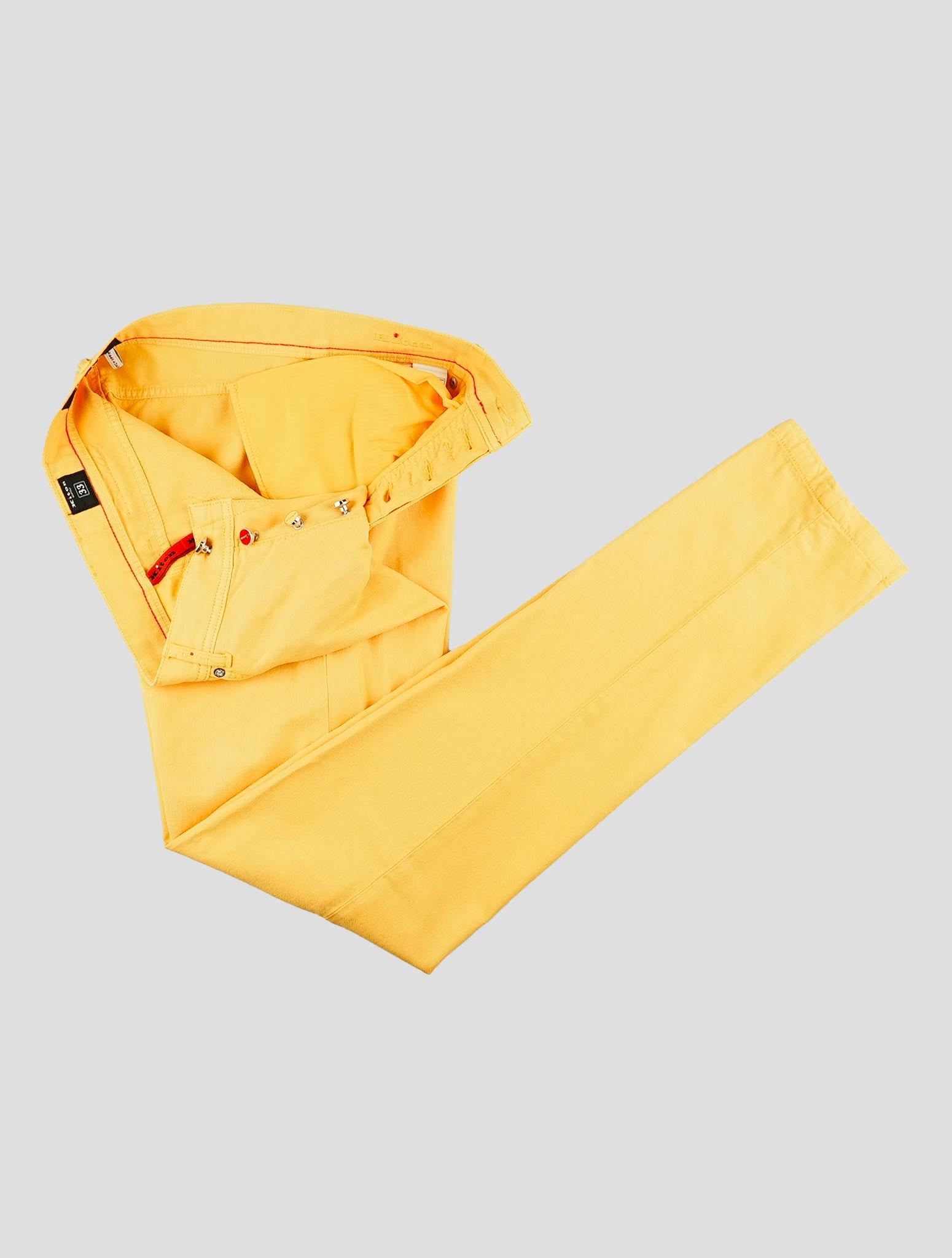 Kiton Yellow Cotton Ea Jeans