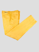 Kiton Yellow Cotton Ea Pants