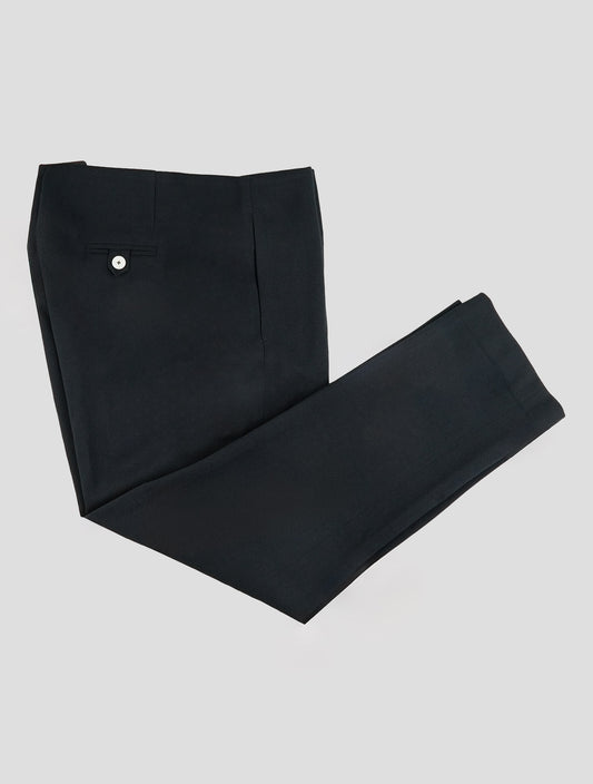 Kiton Blue Virgin Wool Ea Pants Women