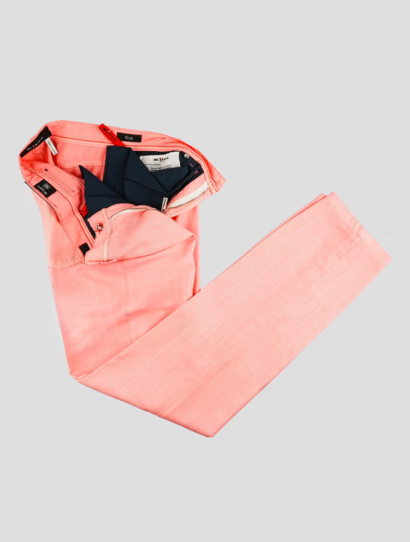 Kiton Pink Wool Jeans