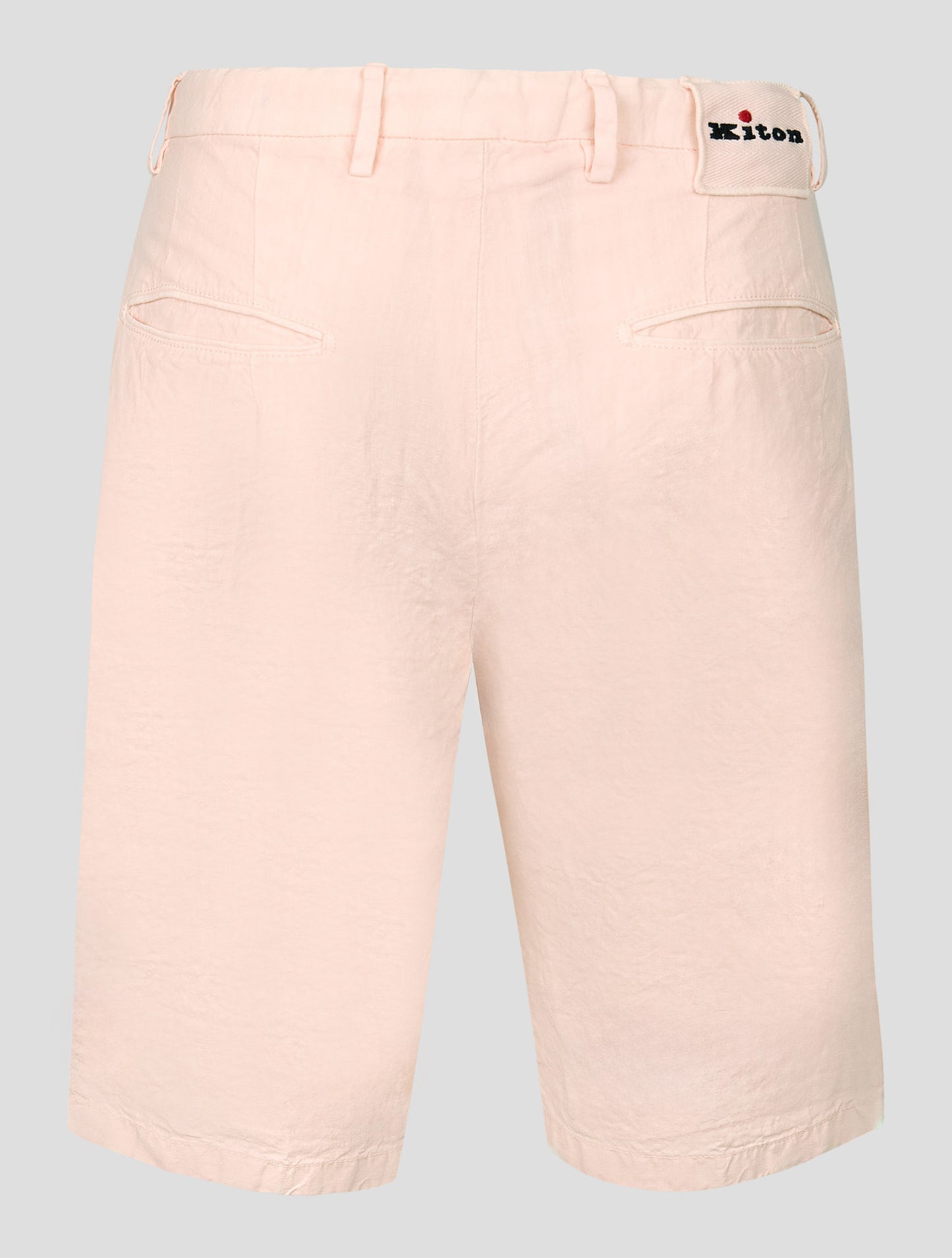 Kiton Pink Linen Short Pants