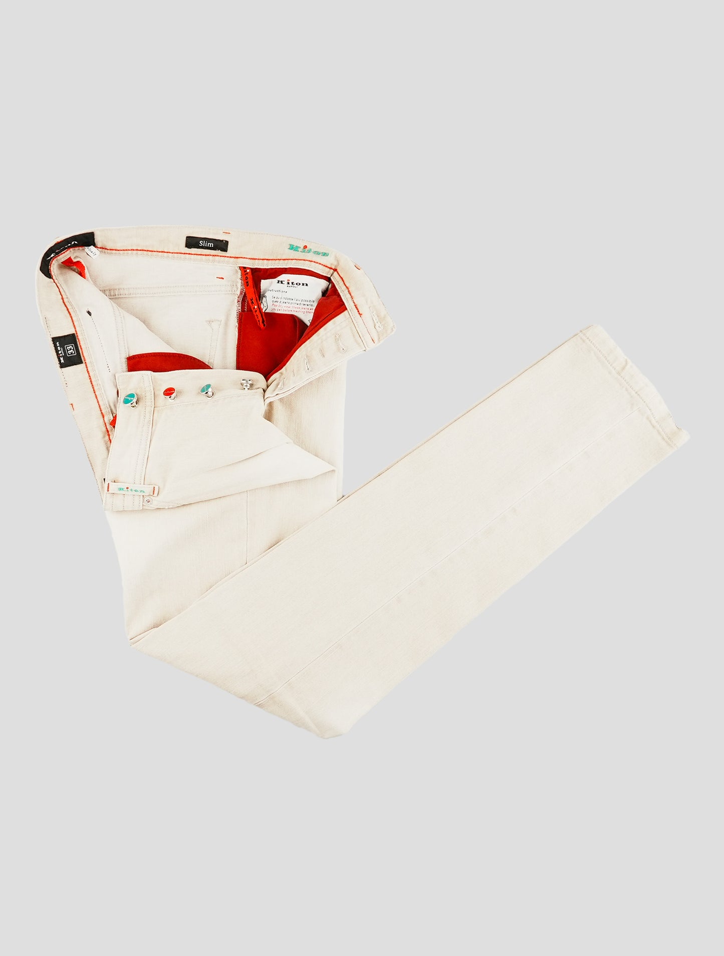 Kiton Beige Cotton Ea Jeans