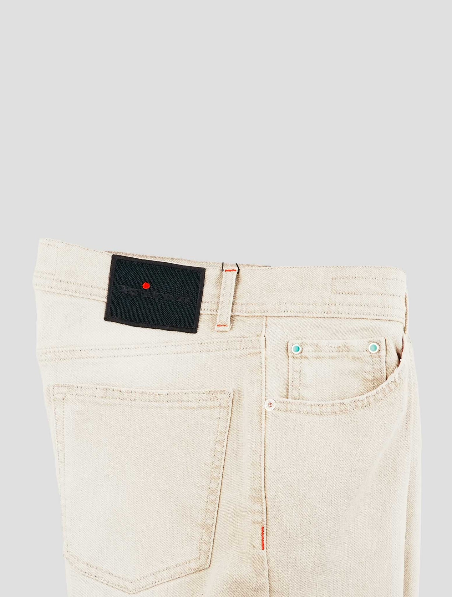 Kiton Beige Cotton Ea Jeans