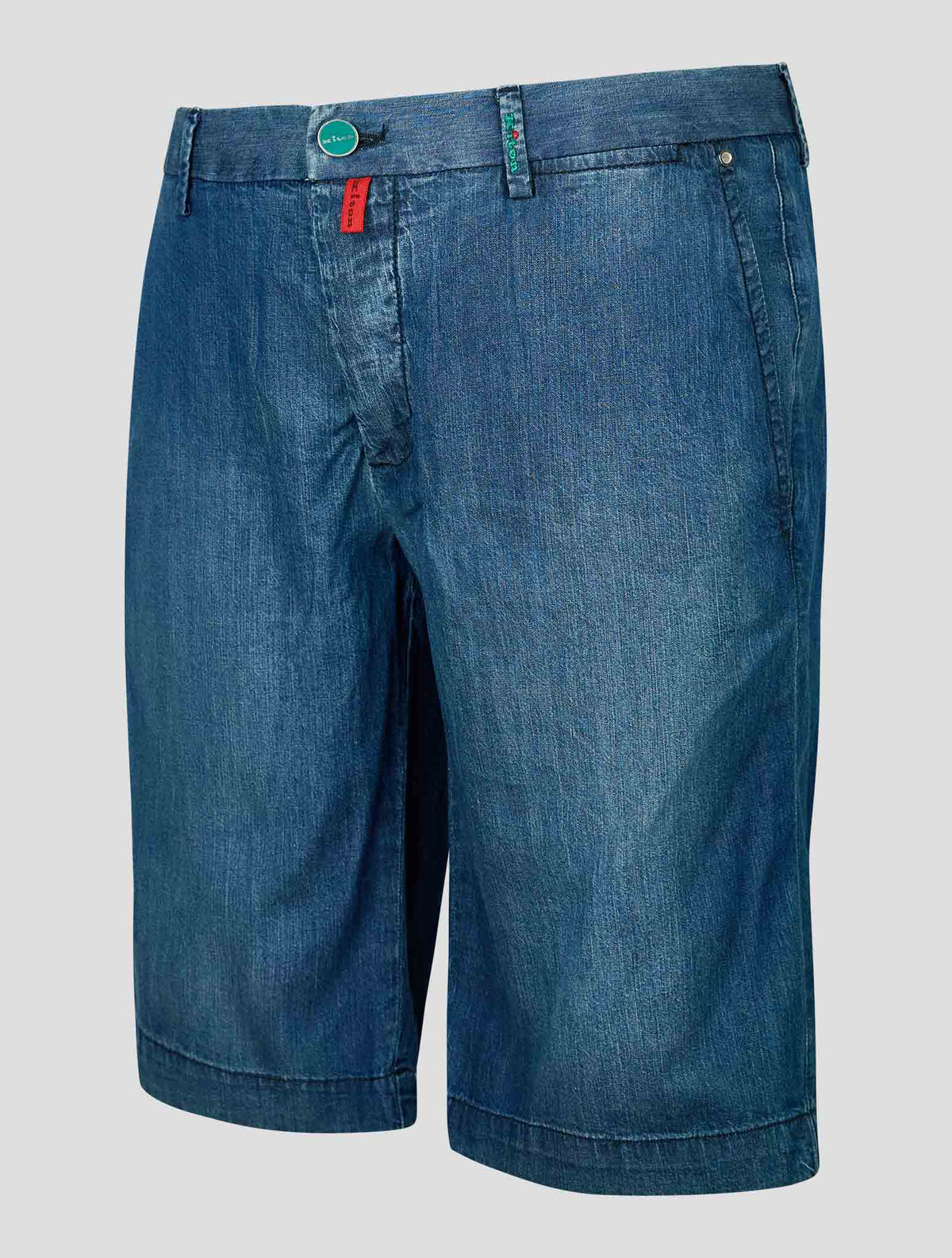 Kiton Blue Cotton Short Pants
