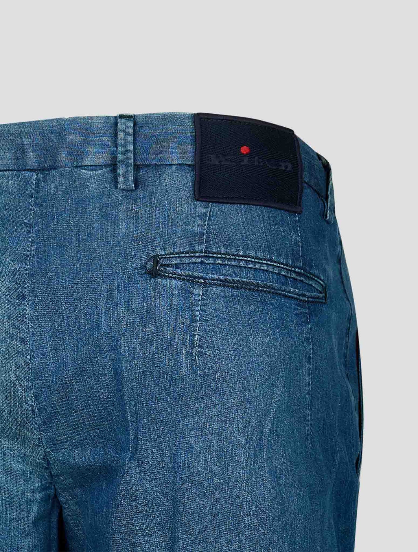 Kiton Blue Cotton Short Pants