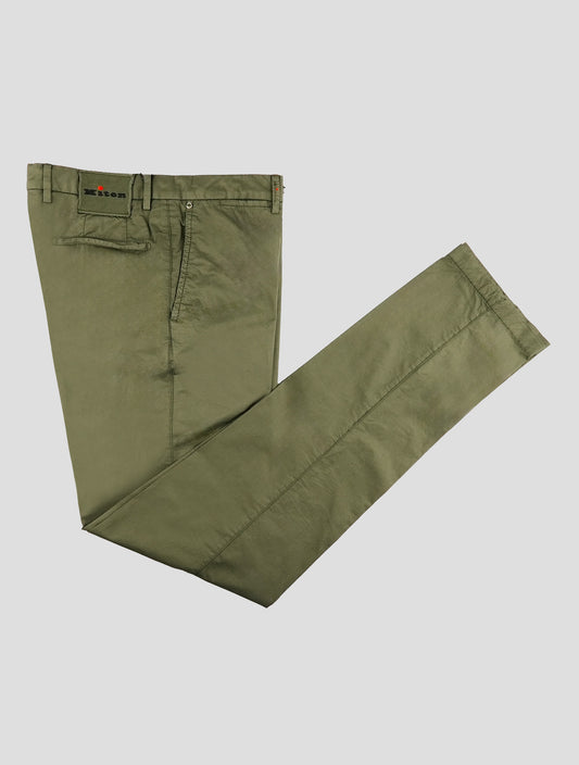 Kiton Green Cotton Ea Pants