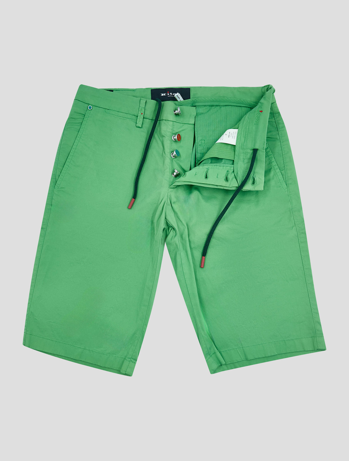 Kiton Green Cotton Ea Short Pants