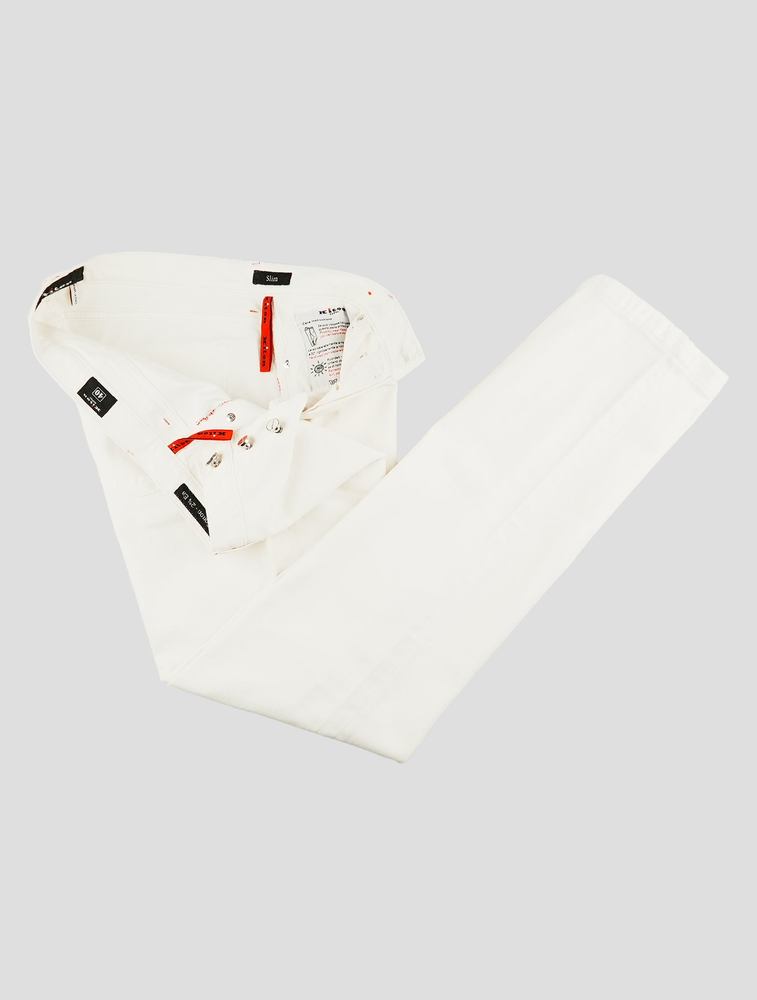 Kiton Brown Cotton Ea Jeans