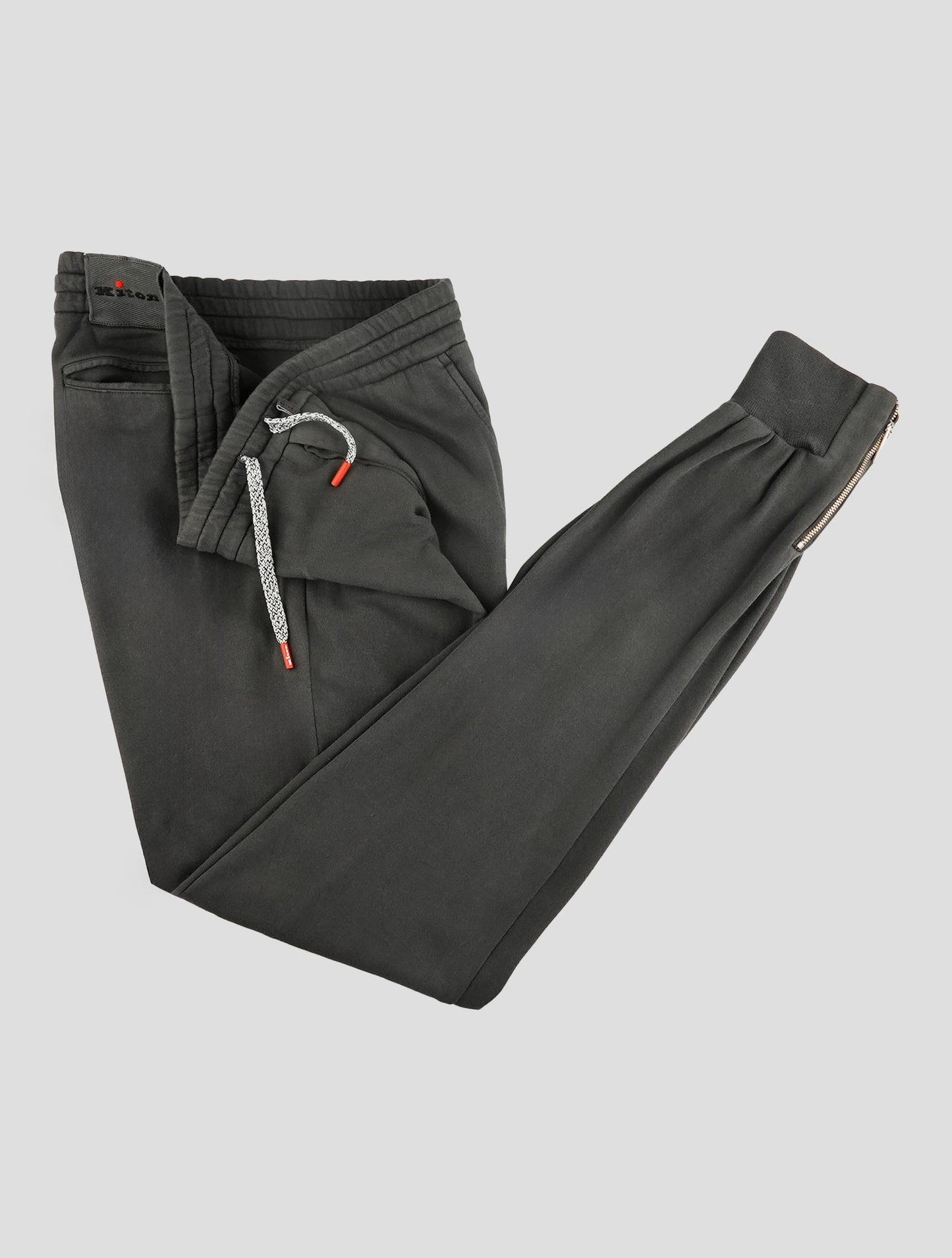 Kiton Dark Gray Cotton Pants