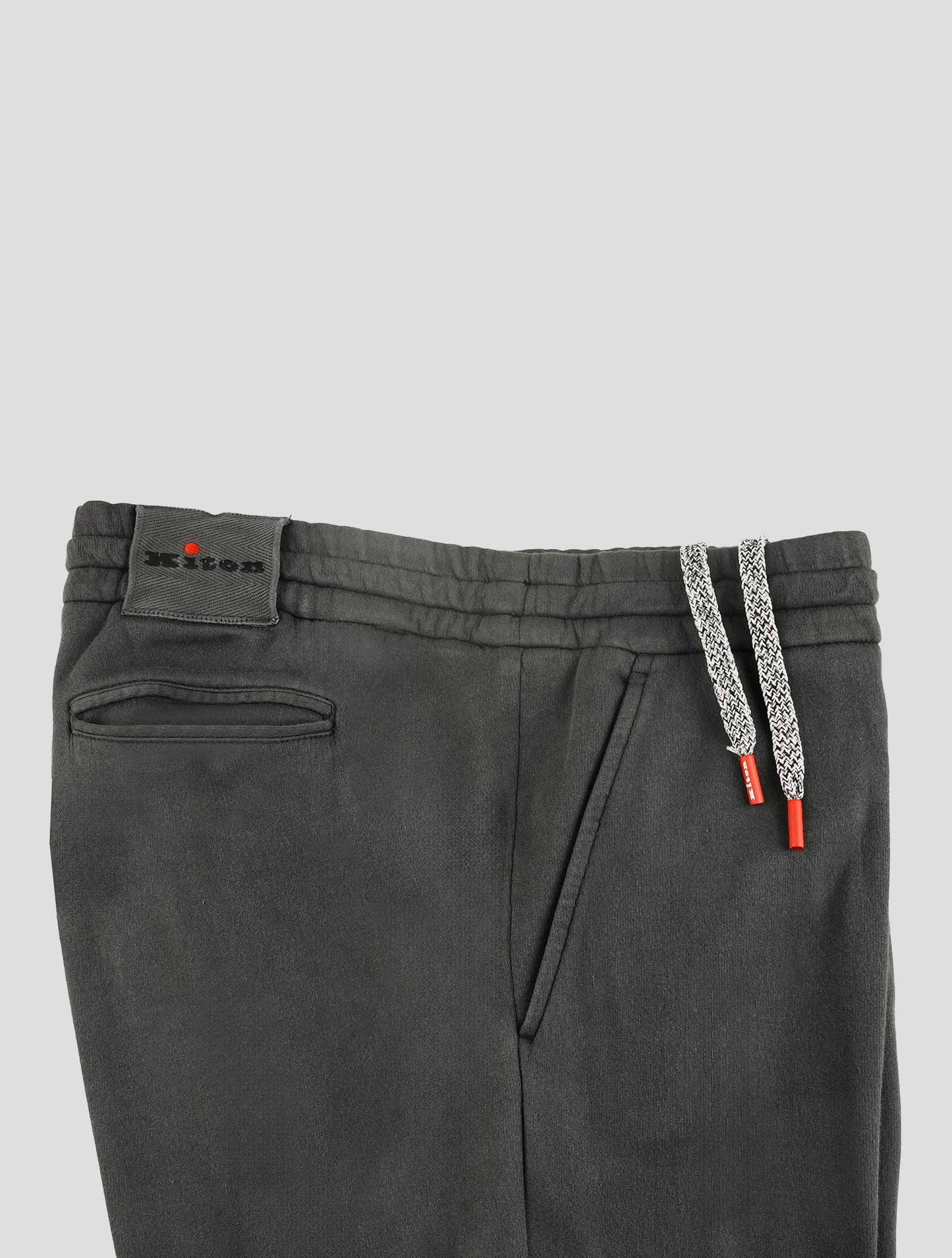 Kiton Dark Gray Cotton Pants