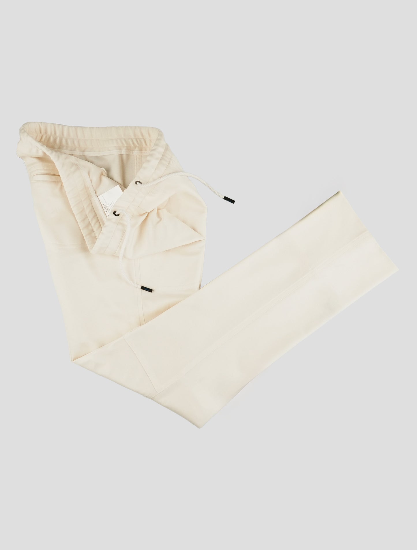 Kiton White Cashmere Cotton Pa Pants