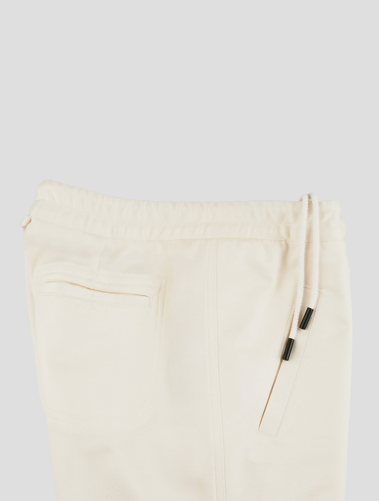 Kiton White Cashmere Cotton Pa Pants