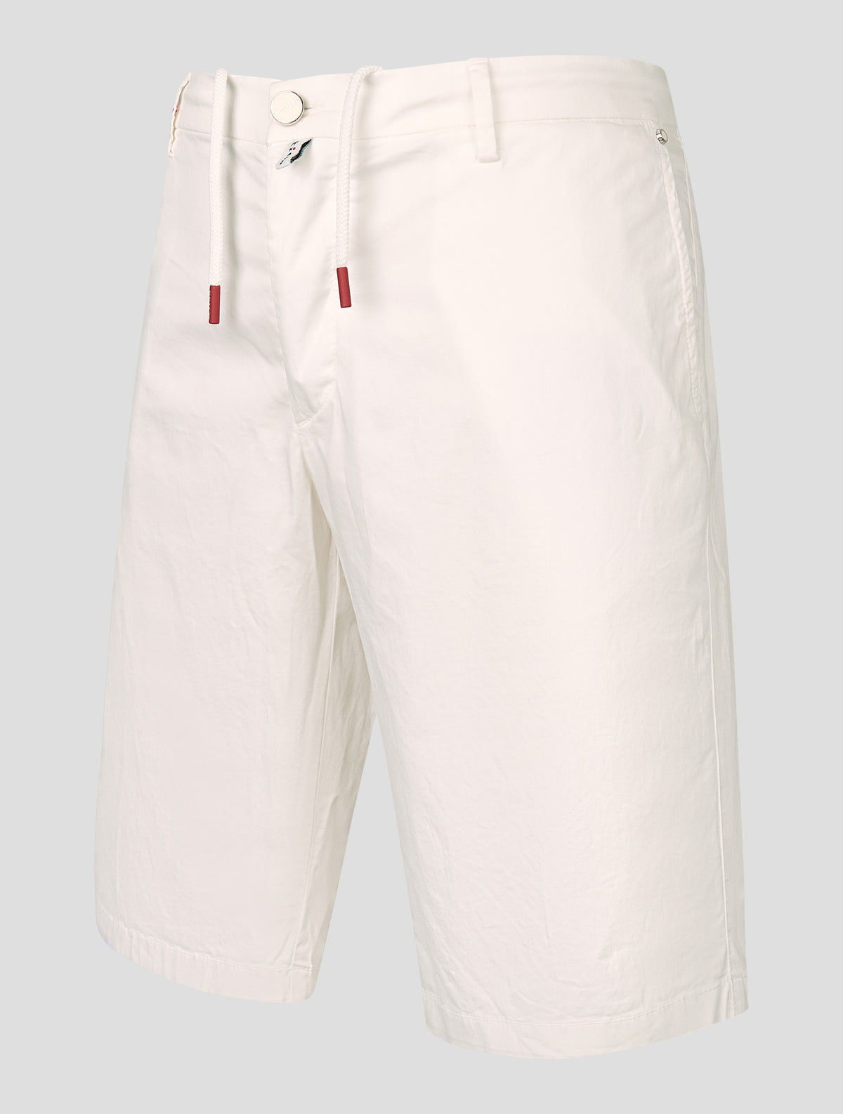 Kiton White Cotton Ea Pants