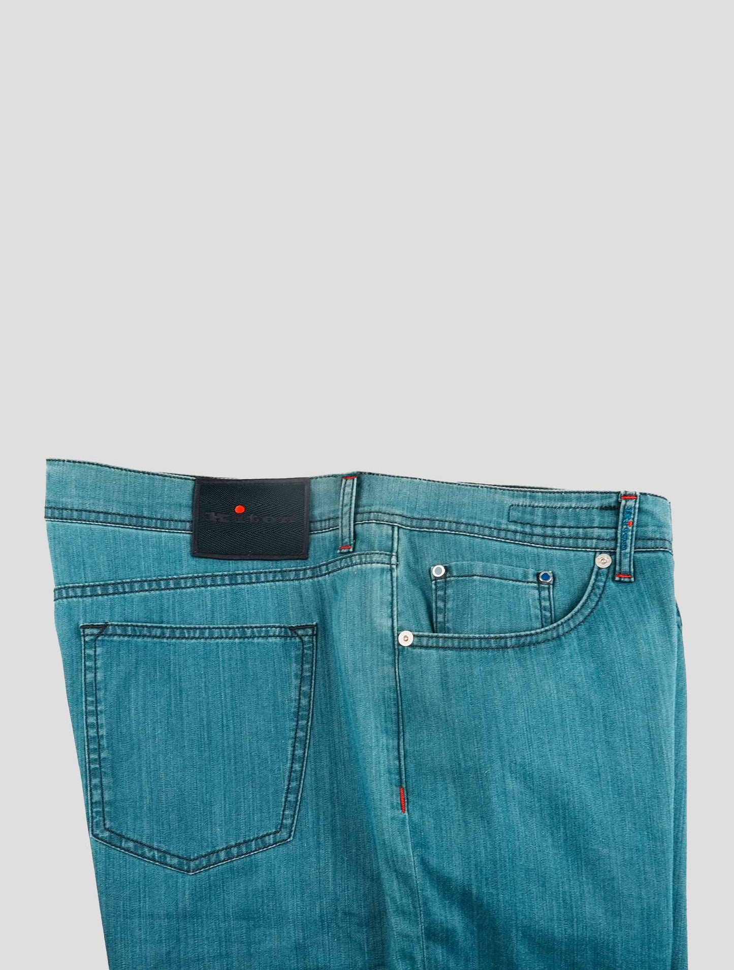 Kiton Blue Cotton Ea Jeans