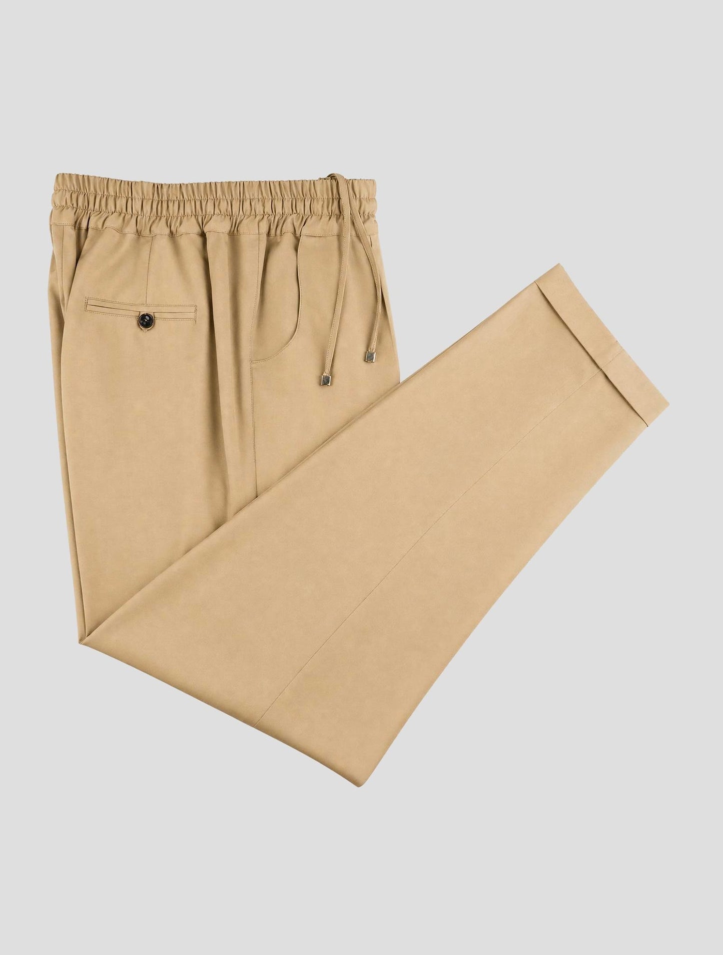 Kiton Green Virgin Wool Pants
