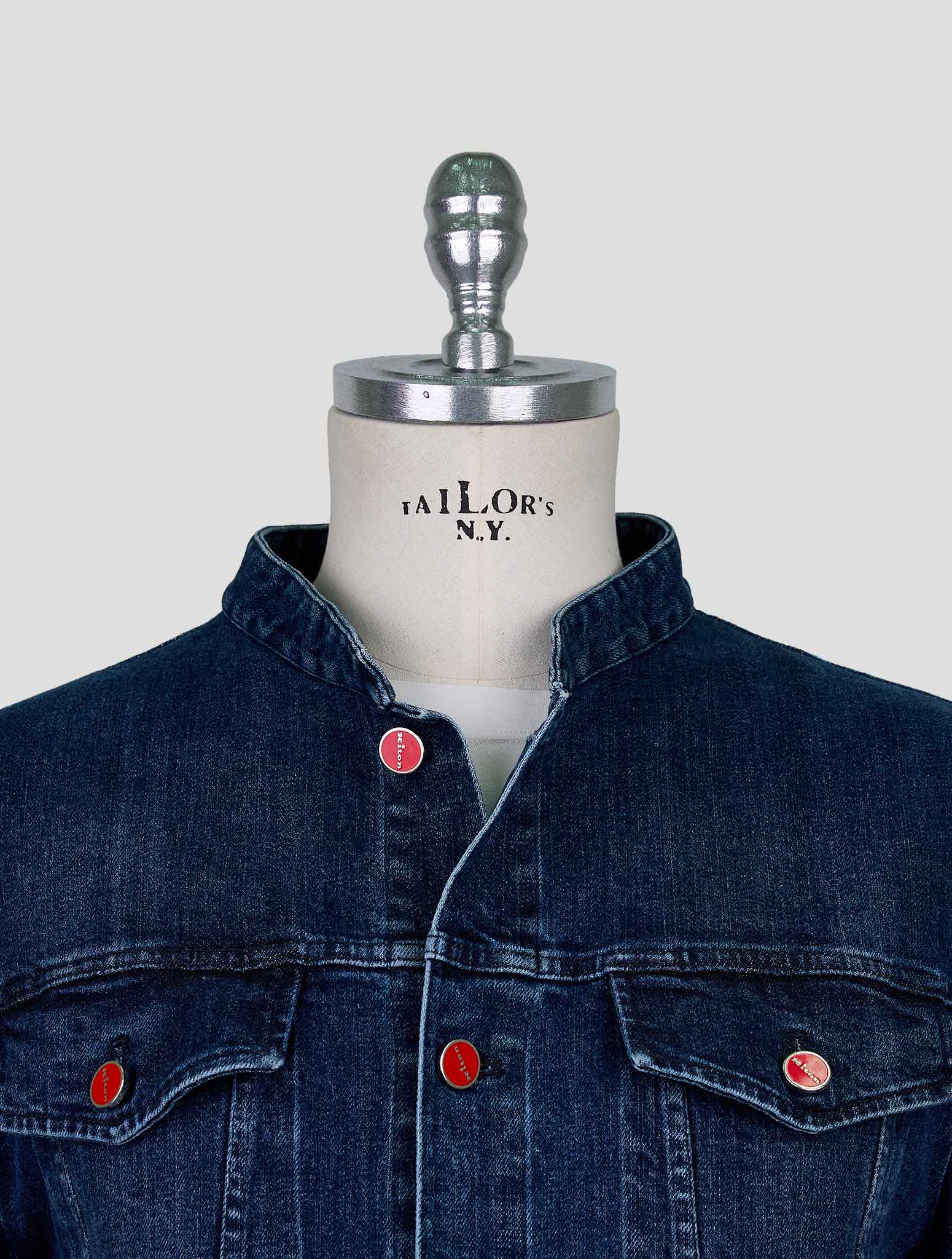 Kiton Denim Cotton Ea Coat