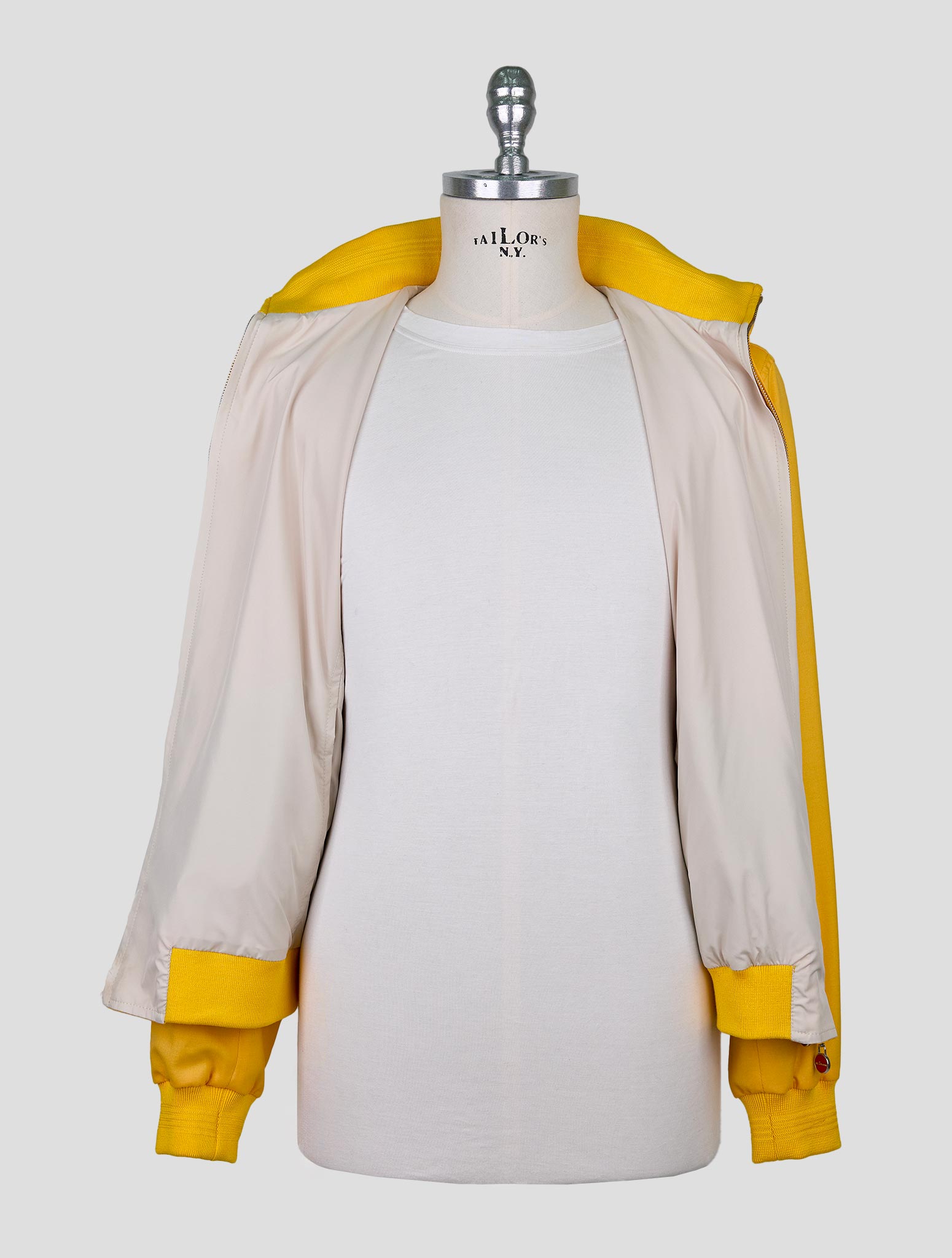 Kiton Yellow Cashmere Silk Coat