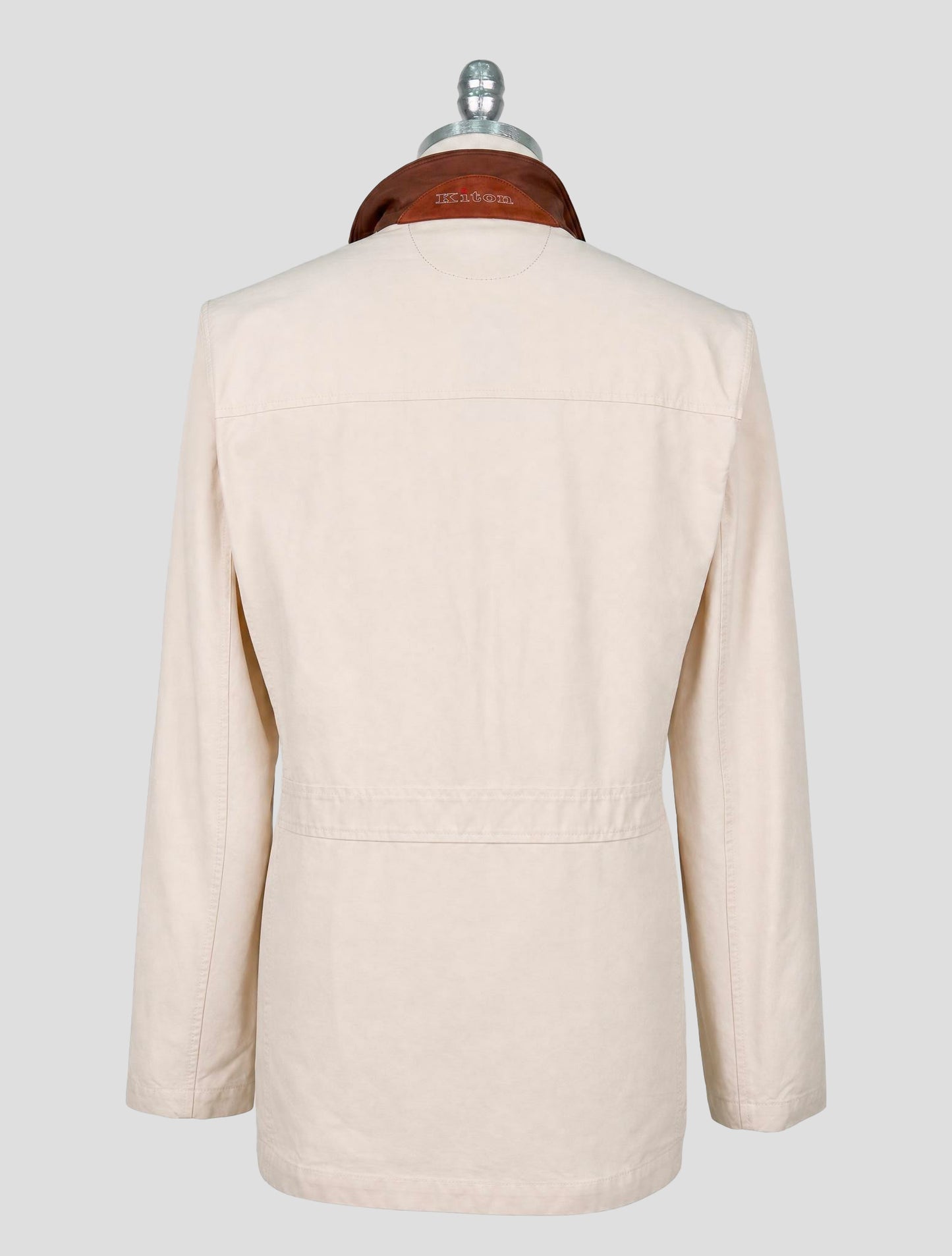 Kiton Beige Cotton Coat