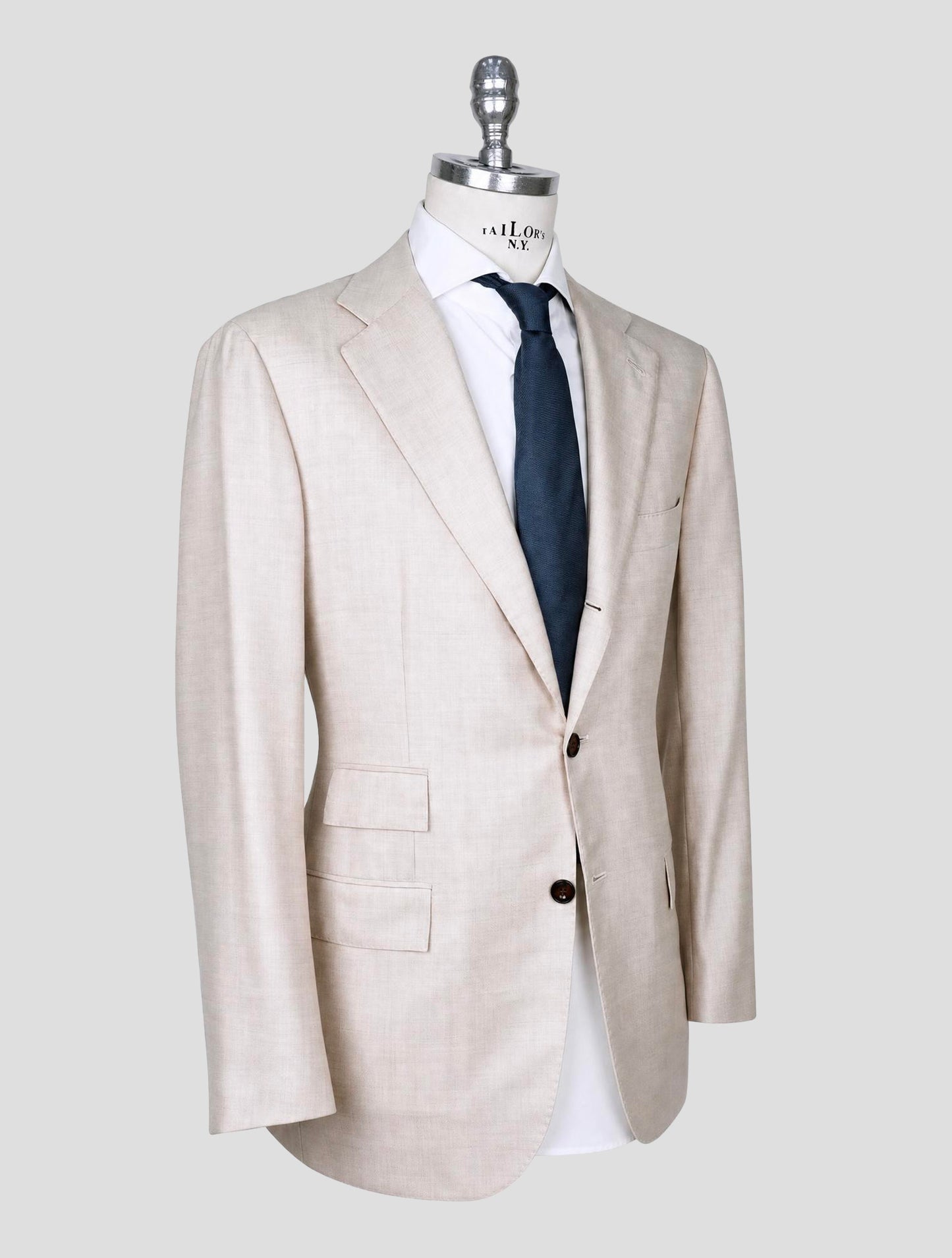 Kiton Taupe Cashmere Suit