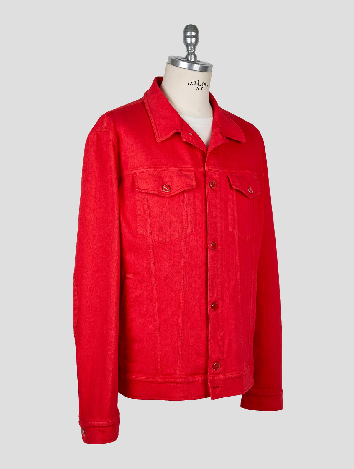 Kiton Red Cotton Ea Coat