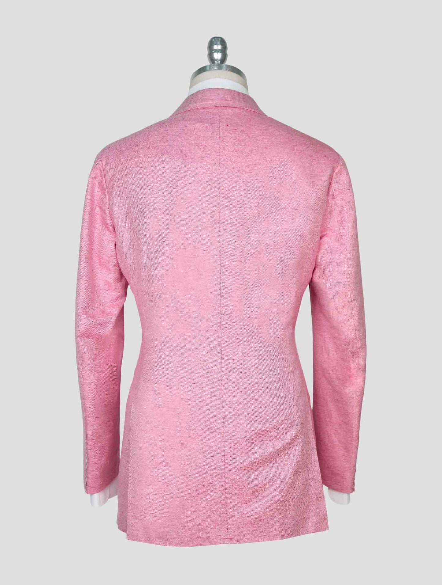 Kiton Pink Cotton Linen Blazer