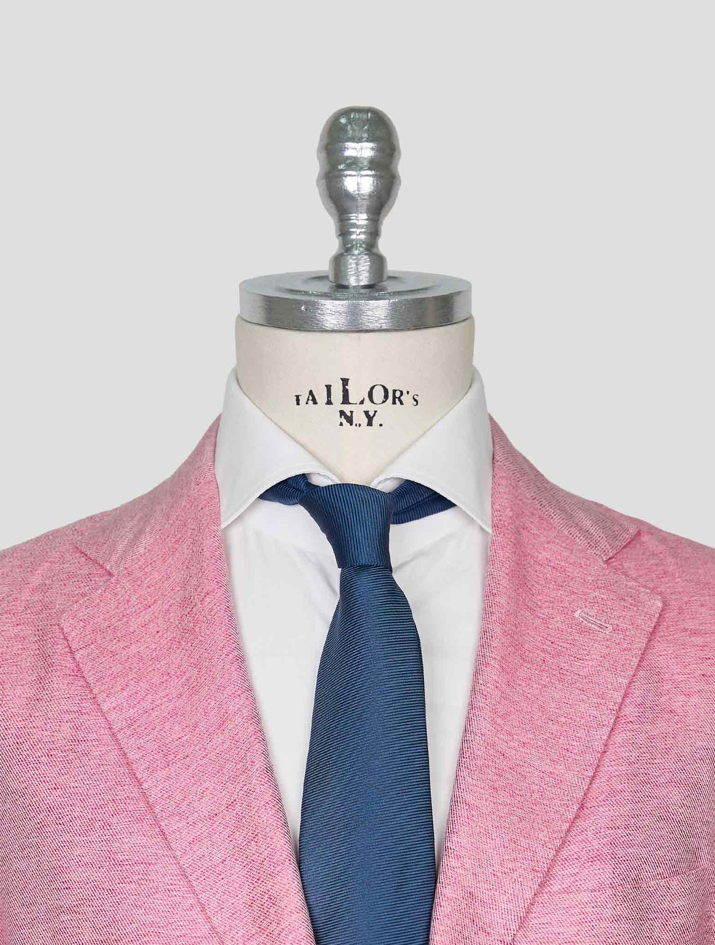 Kiton Pink Cotton Linen Blazer