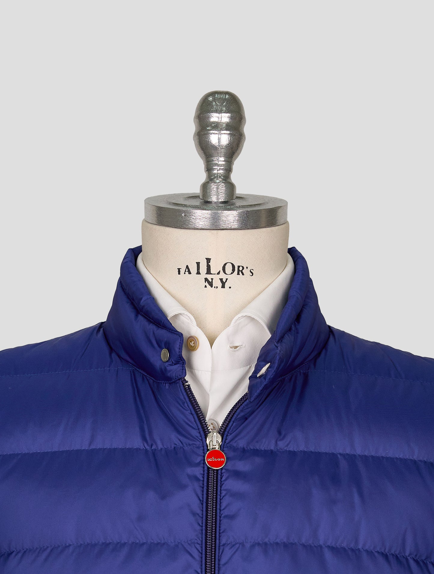 Kiton Blue Pa Gilet Coat