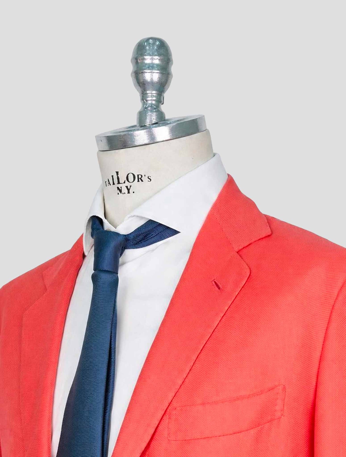 Kiton Pink Cotton Linen Blazer