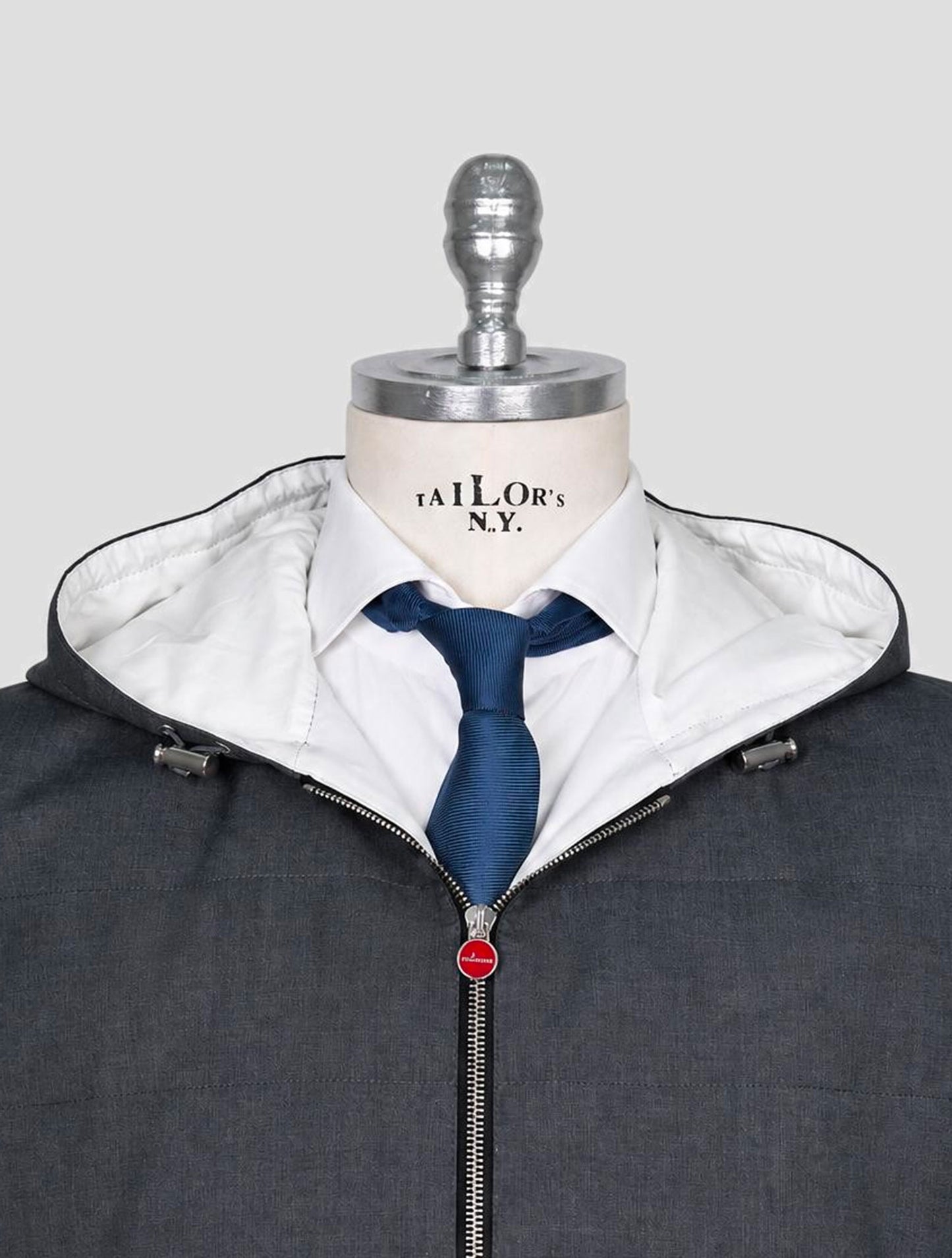 Kiton Gray Cashmere Coat Gilet