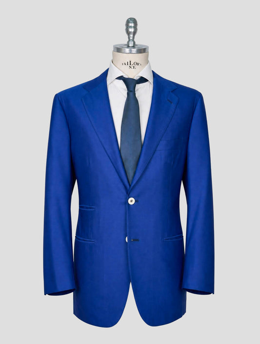 Kiton Blue Wool 13.2 Micron Blue Suit
