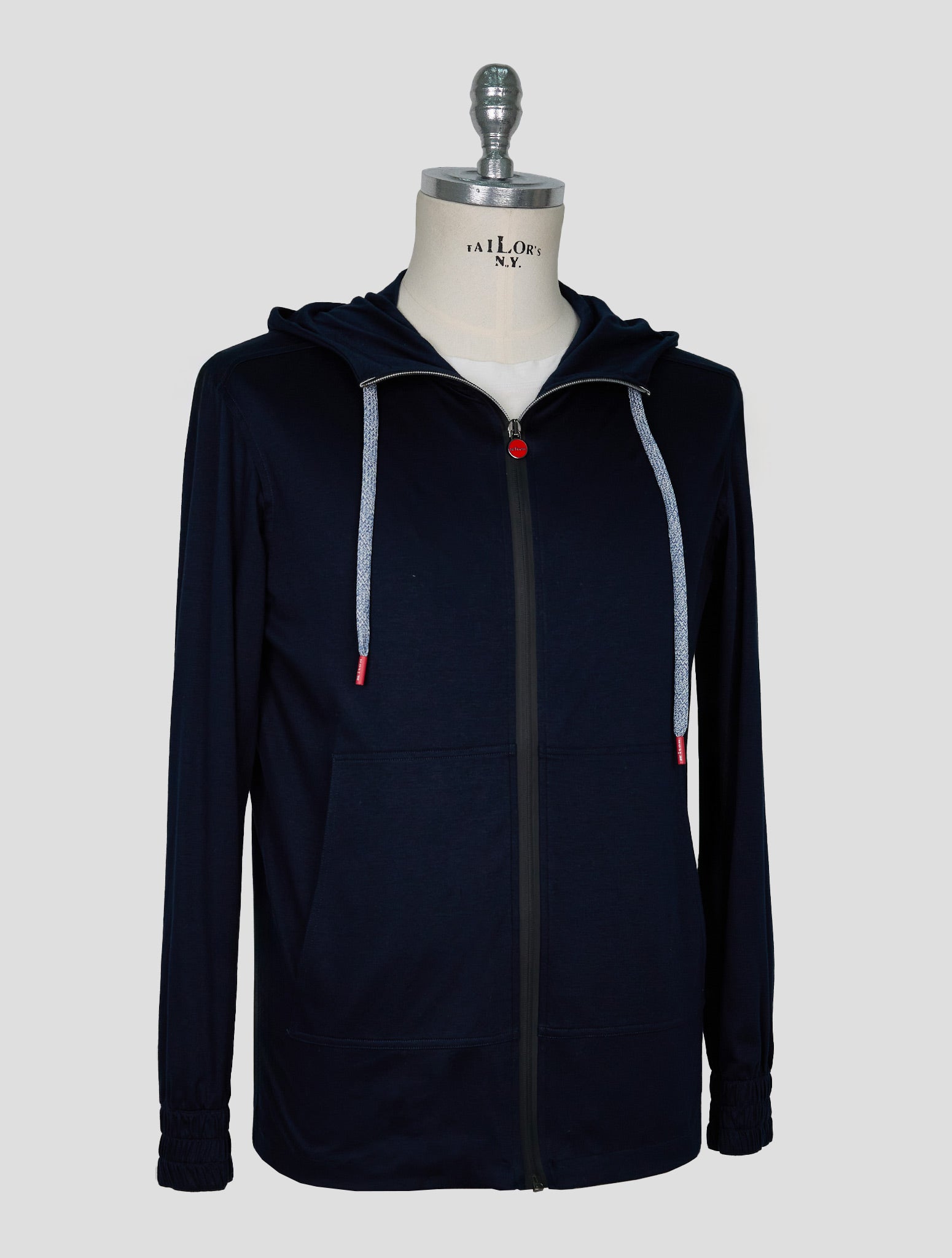 Kiton Blue Cotton Shirt Umbi
