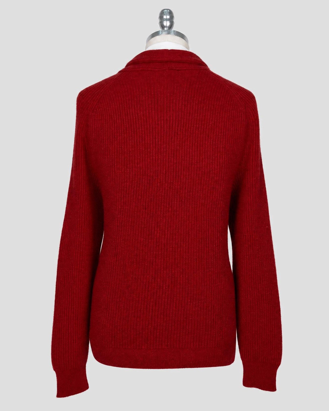 Kiton Red Cashmere Cardigan
