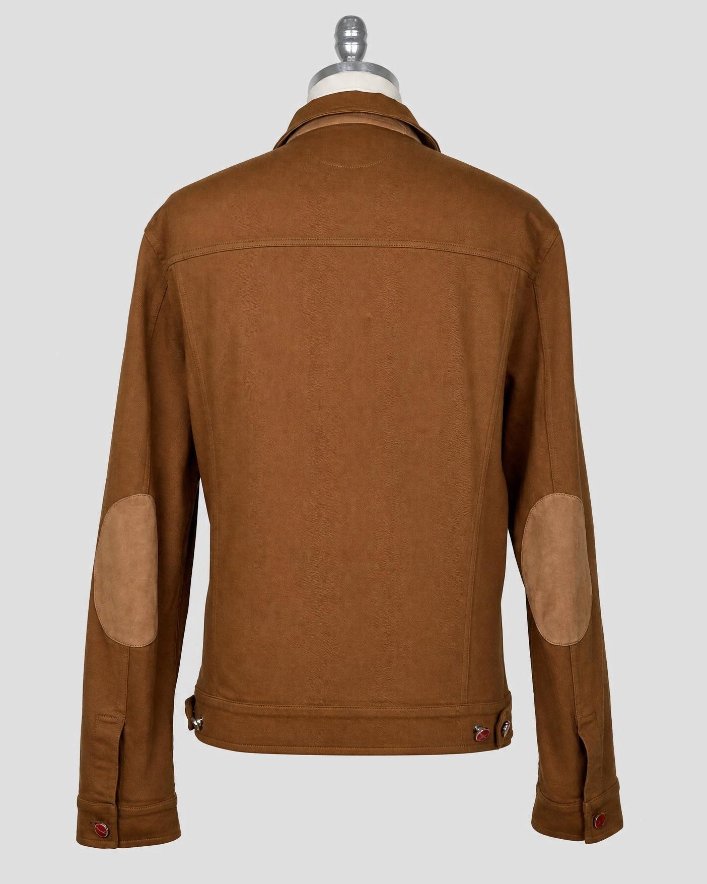 Kiton Brown Cotton Ea Coat