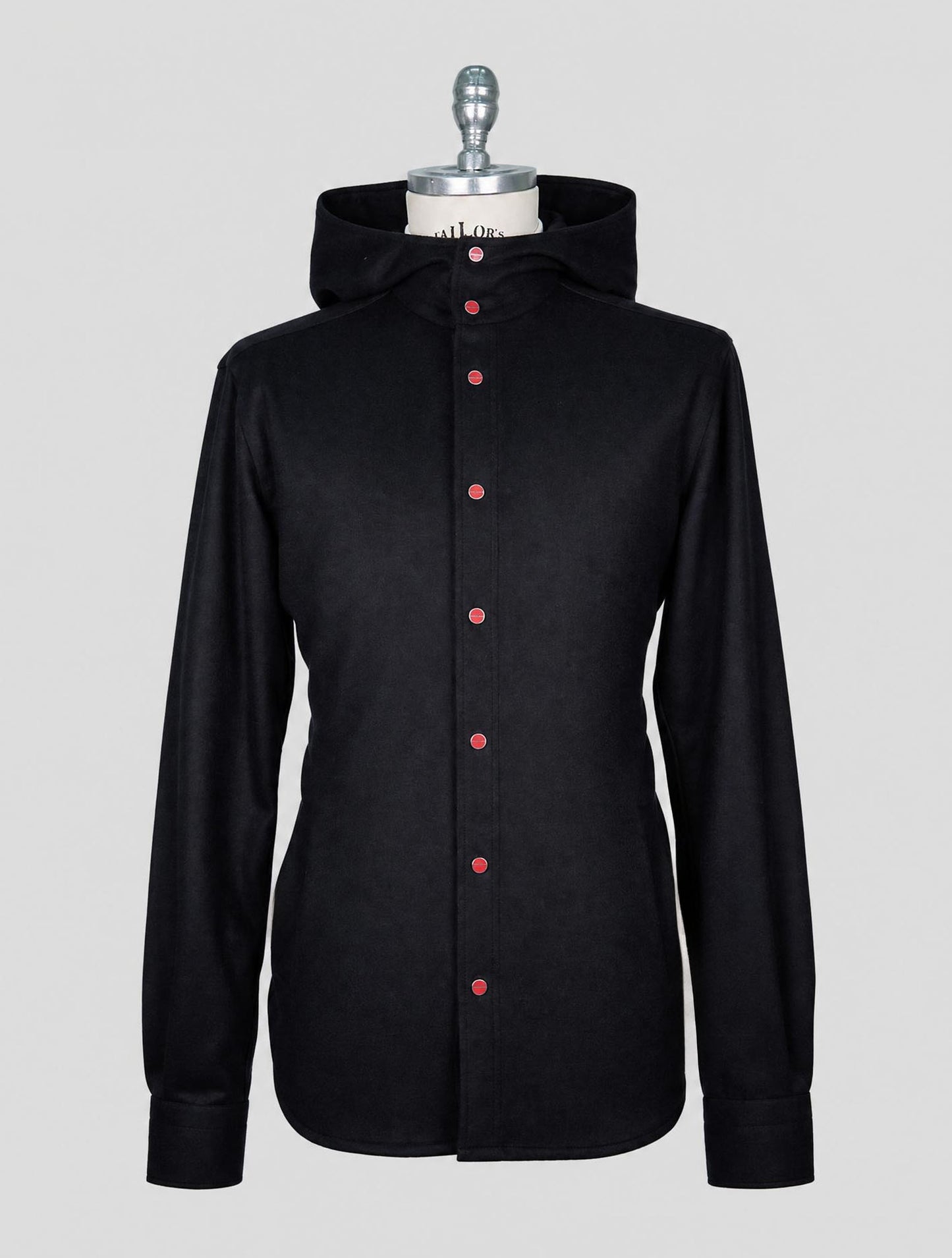 Kiton Black Cashmere Mariano Shirt