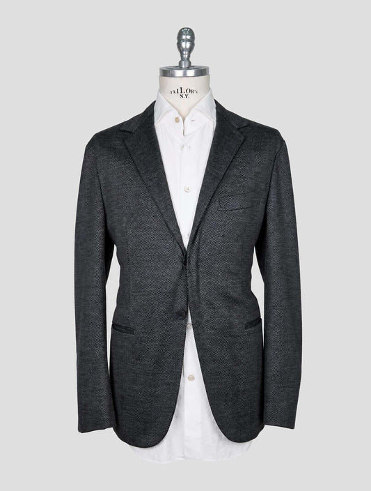 Kiton Knt Gray Wool Cashmere Pl Suit
