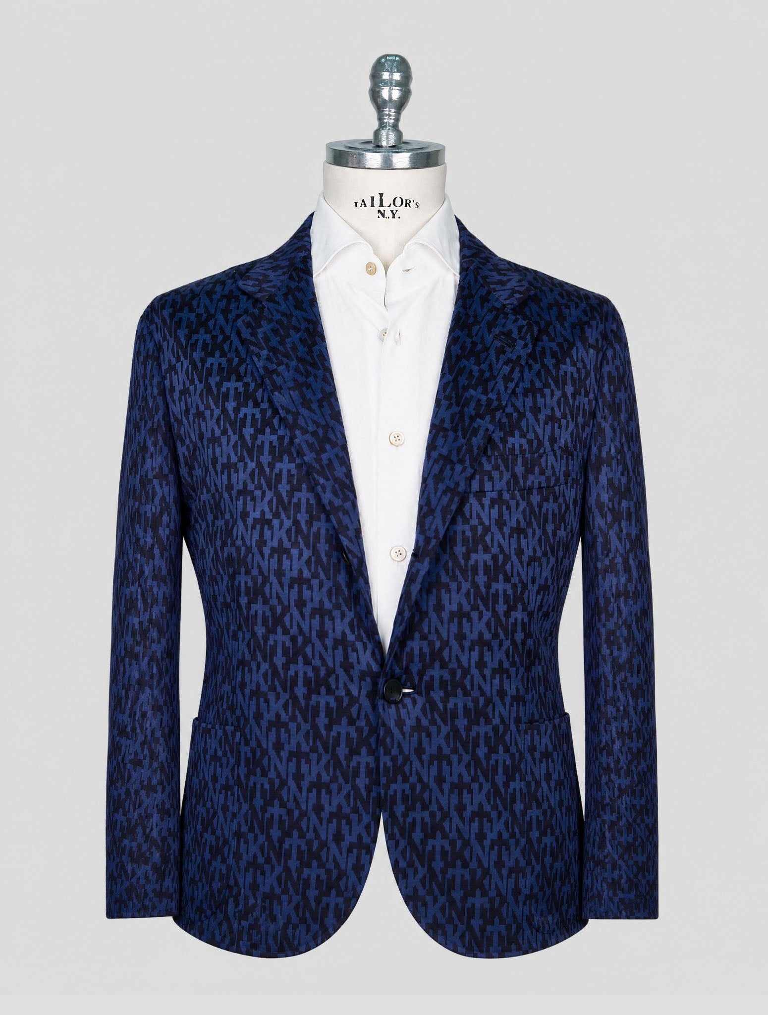 Kiton Knt Blue Cashmere Pa Blazer